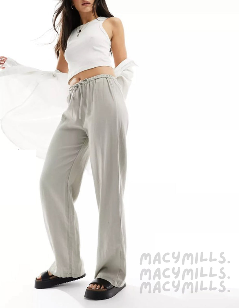 MacyMills™ Spring Linen Pants