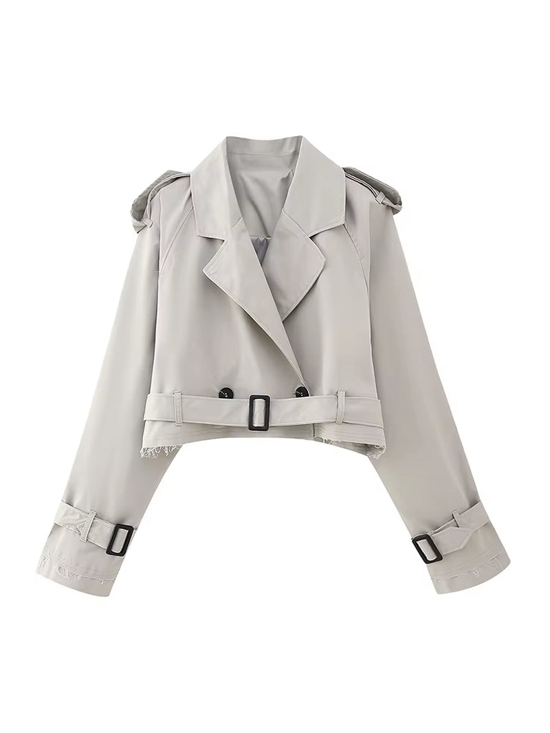 Cropped Trench Jacket