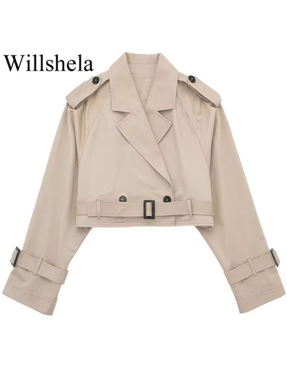 Cropped Trench Jacket