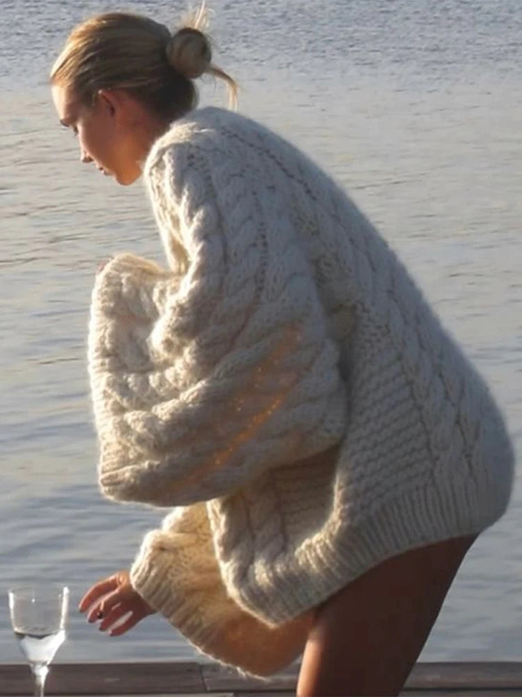 Vintage Knitted Women Pullover