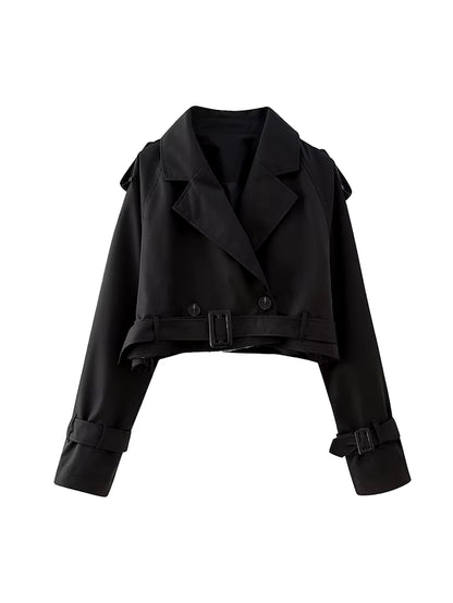 Cropped Trench Jacket