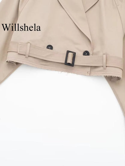 Cropped Trench Jacket